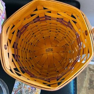 May Series 2000 Longaberger basket complete fabric, plastic morning glories